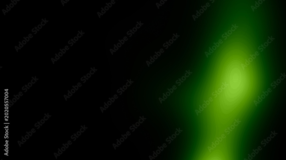 Obraz premium Abstract Green Glow Light Gradient Background With Dark Black Space And Modern Futuristic Neon Effect