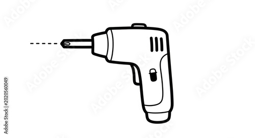 Canvastavla Electric screwdriver tool for construction and DIY projects.