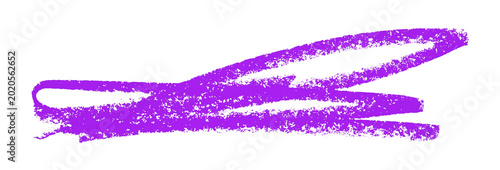 purple pencil strokes isolated on transparent background