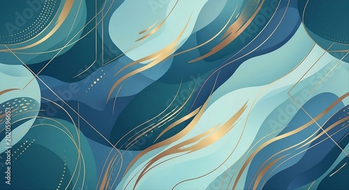 abstract blue and gold background