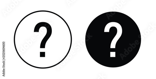 Bild auf Leinwand Interrogation icon symbol for web and ui. Vector icon