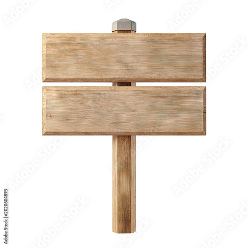 Rustic Wooden Double Signpost