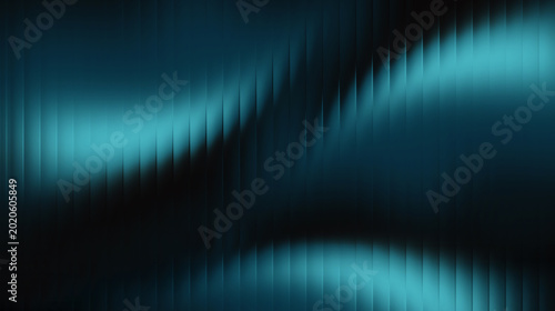 Fotografía The luminous cyan blue color blends with the deep black area, creating a sharp and elegant contrast