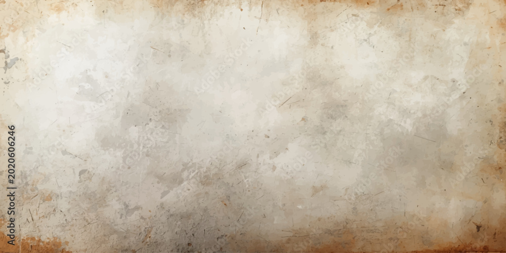 Fototapeta premium Vintage aged parchment with a brown grunge texture and stained antique paper design creates a weathered retro background featuring a rough damaged pattern on blank beige ancient art wallpaper