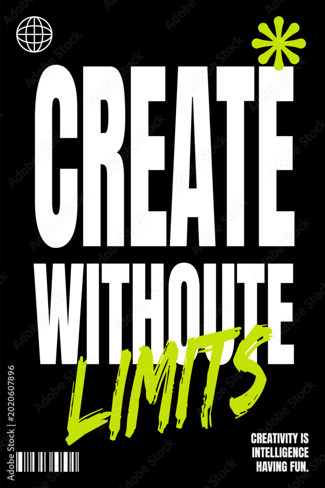 Obraz premium Bold Streetwear Style Create Without Limits