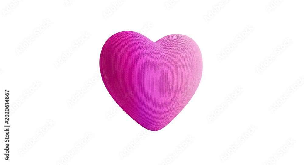Obraz premium Pink Heart Shape with Textured Surface