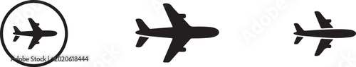 Fotografía airplane glyph pack vector airline navigation icons