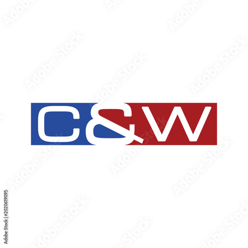 Modern Initial Letter CW Icon