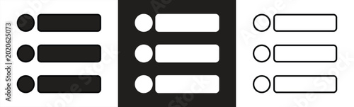 Fotografie see more detail icon - more details button, push to get more icon dots symbol, t