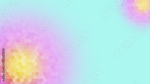 Cuadro en lienzo background design with color pastel blue, pink, and yellow gradient hexagon pattern surface