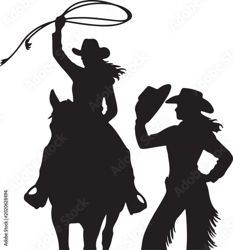 Fotografie Set of young horsewoman at racecourse