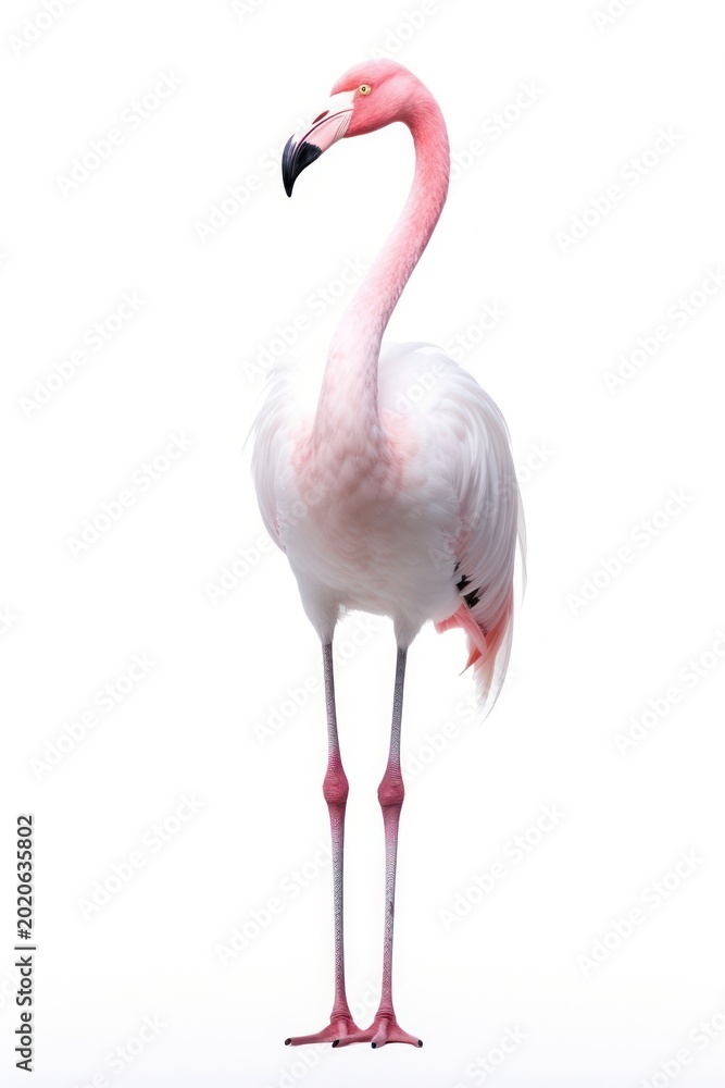 Fototapeta premium Flamingo animal white bird.