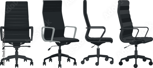 Obraz na płótnie Conference room seating with casters and armrests