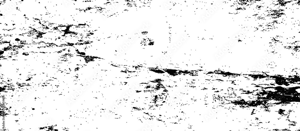Obraz premium Distressed Grunge Black and White Texture Overlay Vector Background