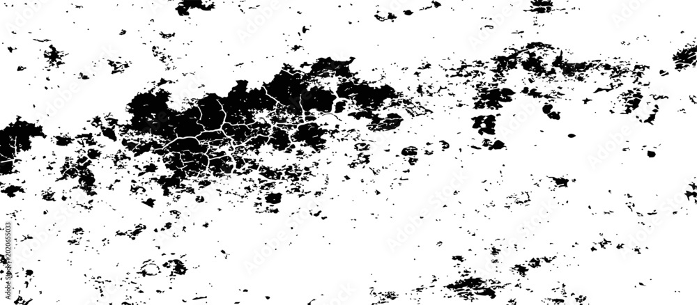 Fototapeta premium Distressed Grunge Black and White Texture Overlay Abstract Cracked Paint and Scratched Surface Effect Background