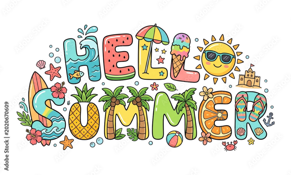 Photos Hello summer text