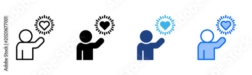 Foto Honesty icon set multiple style collection