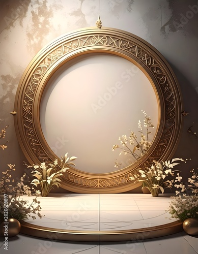 vintage gold frame