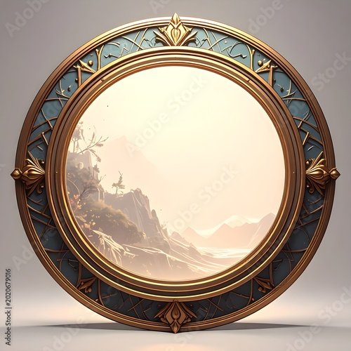 vintage frame on the wall