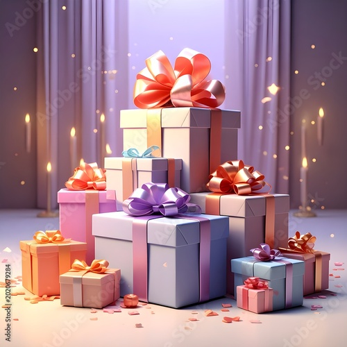 colorful gift boxes