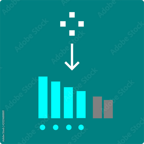 Top-K Sampling — Ranked Token Selection Symbol