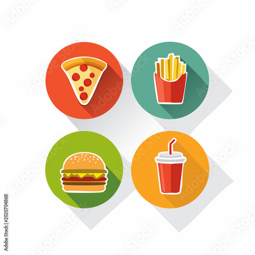 Fast Food Icons Set