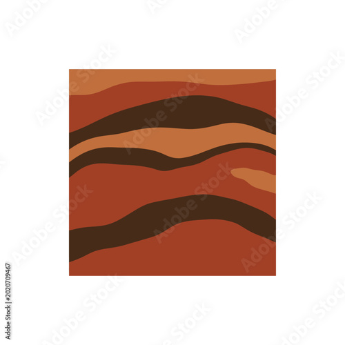 Canvastavla Terracotta Earth Foundation Strata