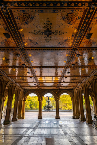 Fotografia Arcada de la terraza Bethesda en Central Park, New York, construida con mas de 15