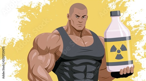Bodybuilder on steroids