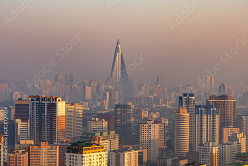 Fotografie Pyongyang panoramic view, North Korea