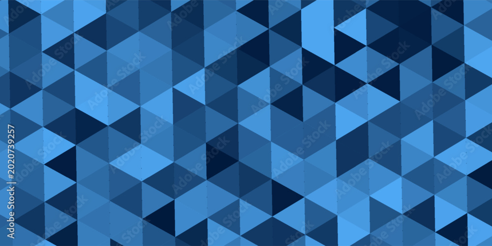 Foto Dark BLUE vector abstract polygonal template