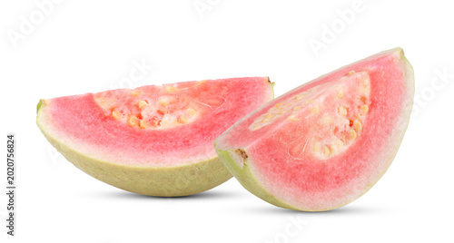pink guava isolated on transparent png