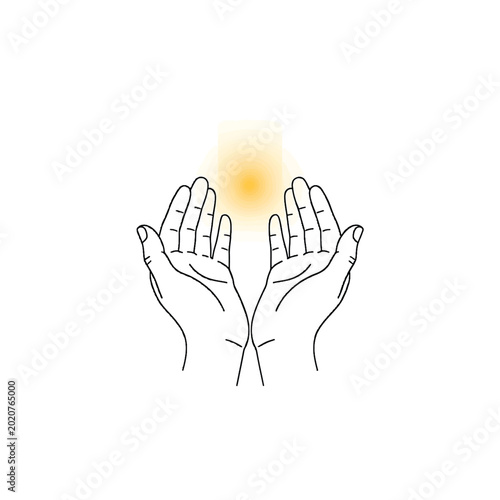 Hands Cradling Sunlight
