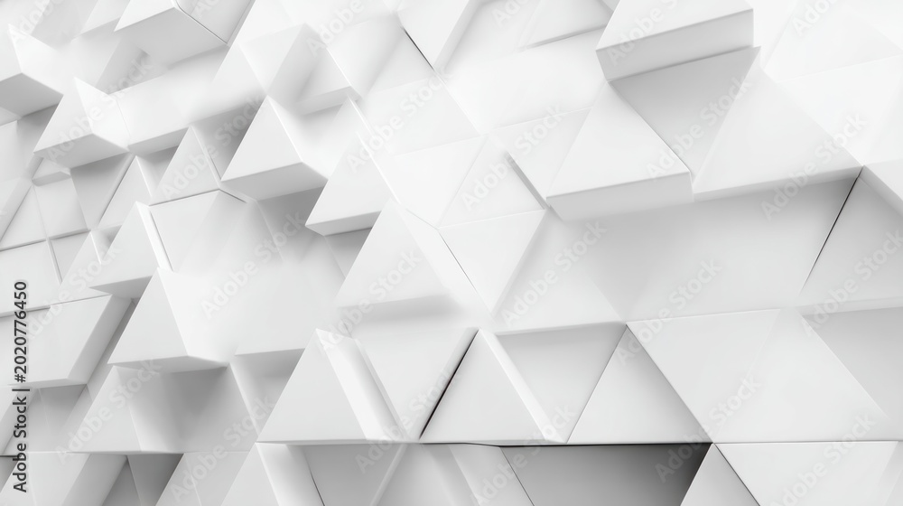 Fototapeta premium Geometric white design pattern