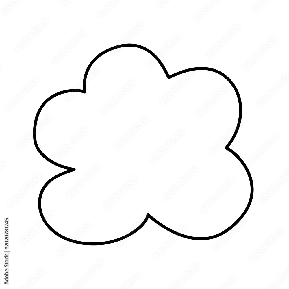 Obraz premium PNG Simple black outline flower on transparent background