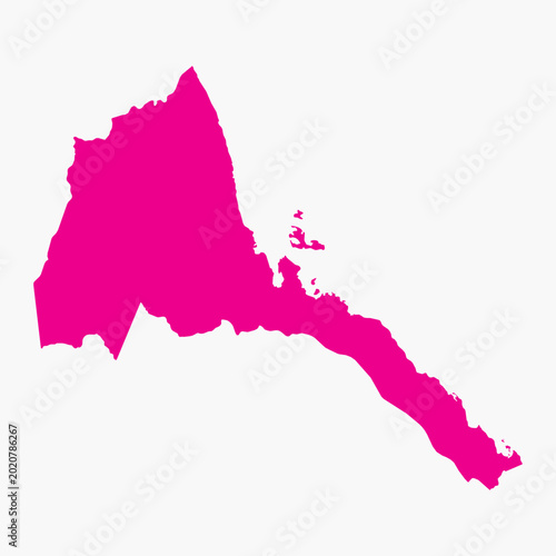 Bilde på lerret Vector graphic artwork suitable for print and web containing flat detailed map o