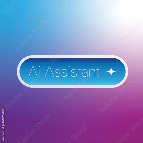 Ai Assistent Button Gradient Background