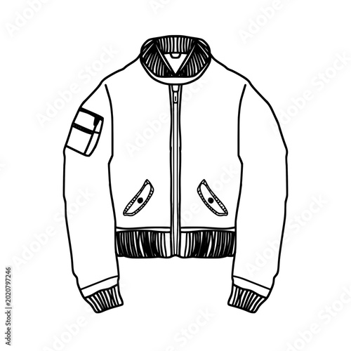 vector illustration of a shirt with pockets
