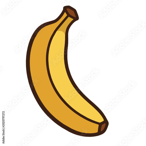 illustration of ripped banana