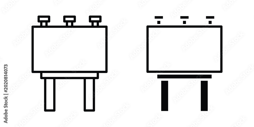 Obraz premium Billboard icon simple element illustration pack
