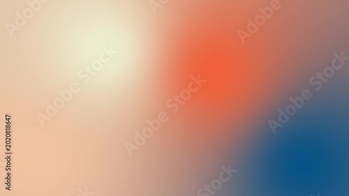 abstract gradient background with soft blurred liquid fluid shapes of orange blue and cream colors moving in a smooth organic mesh loop for modern graphic design element