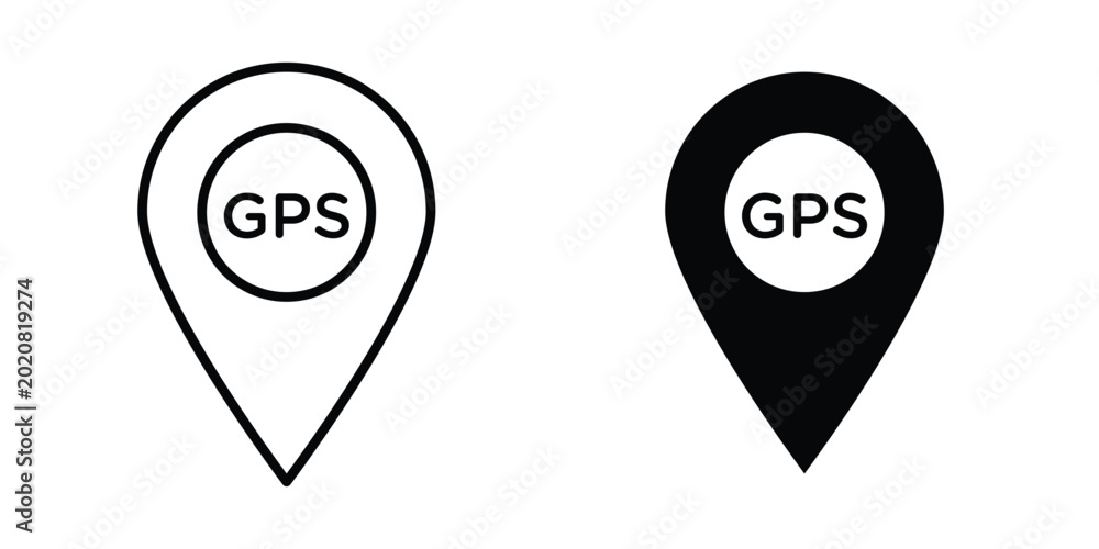 Foto Gps icon simple element illustration pack