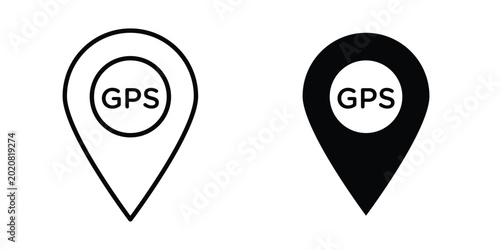 Photos Gps icon simple element illustration pack