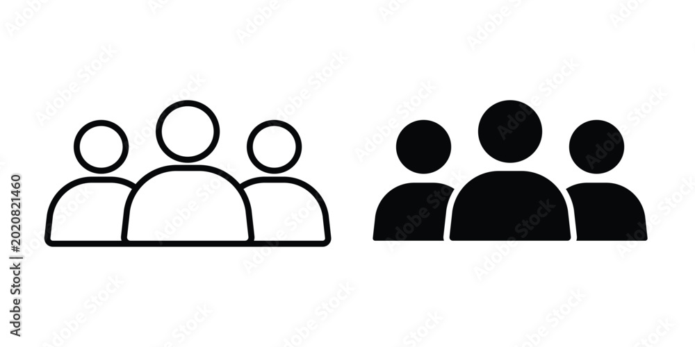 Foto Members icon simple element illustration pack