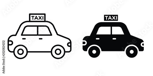Foto Taxi icon simple element illustration pack