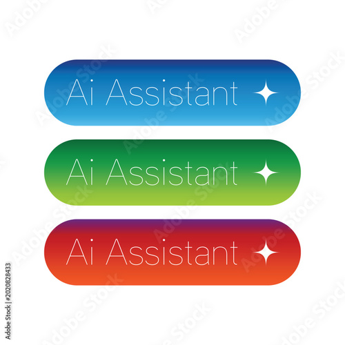 Ai Assistent Button Gradient Background