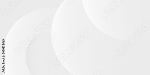 Photos Abstract white and grey background with soft circular paper cut shapes and subtle shadows