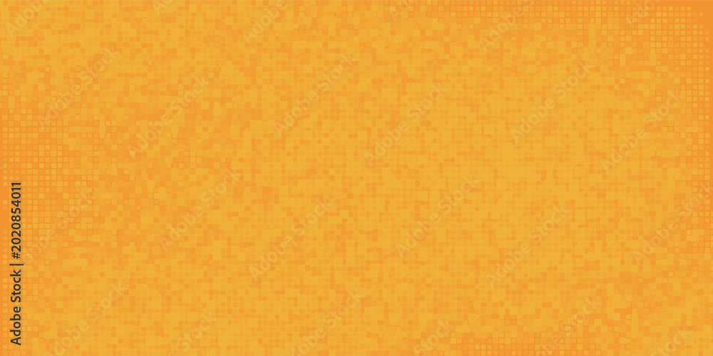 Fototapeta premium Abstract orange financial technology background, network pixel elements. Abstract science, technology and business background.