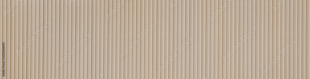 Fototapeta premium Metal roof beige corrugated iron sheet aluminium steel background wall panel tile construction siding building line pattern texture seamless architecture plate frame container floor backdrop