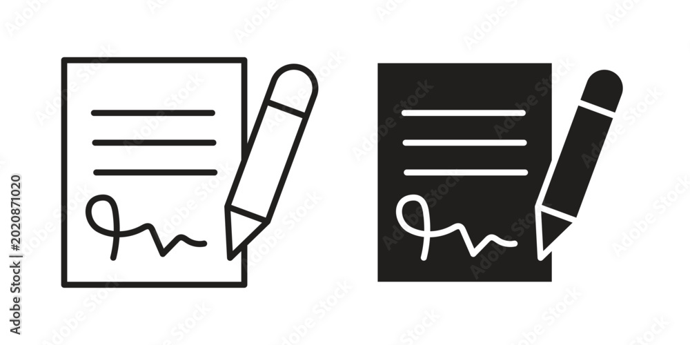 Фотография Agreement icon collection. Vector icon illustrated